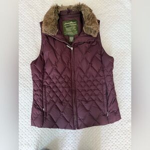 Eddie Bauer Women's Purple Quilted Vest